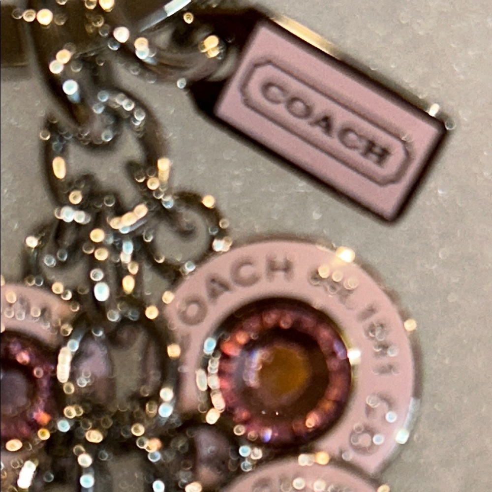 Coach Pink and Silver Key Holder - Picture 3 of 6